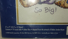 Load image into Gallery viewer, Bucilla Vintage Counted Cross Stitch Kit So Big Teddy Bear NWT New 42675 2000 Made in USA
