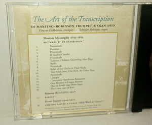 The DiMartino Robinson Trumpet Organ Duo The Art of Transcription Vintage 1997 ITG International Trumpet Guild 107
