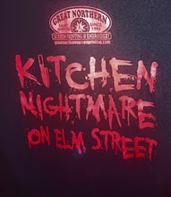 Load image into Gallery viewer, Freddy&#39;s Diner A Nightmare On Elm Street Horror Parody T-Shirt 2014 Men&#39;s Size Small Potsdam New York
