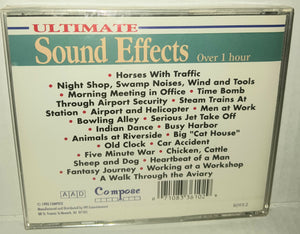 Ultimate Sound Effects CD NWT New Vintage 1990 Compose 8093-2 Over 1 Hour Play Time