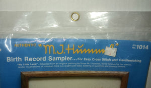 M.I. Hummel Birth Record Sampler Criss Stitch Candkewicking Kut NWT New Paragon Needlecraft 1014 Vintage 1984
