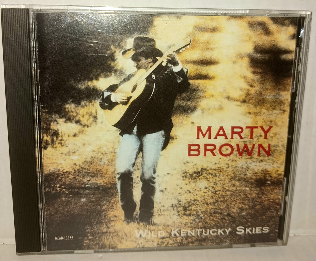 Marty Brown Wild Kentucky Skies CD Vintage 1993 MCA MCAD-10672 Country First Edition