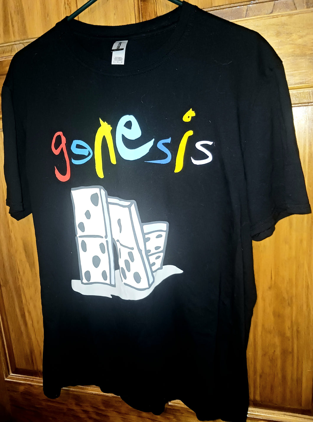 Genesis The Last Domino 2021 2022 Concert Tour Black T-Shirt Adults Size Large
