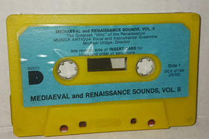 Michael Uridge Mediaeval and Reinaissance Sounds Volume II Cassette Tape Vintage 1980 CMS Records USA DCX 47184