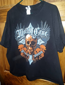 Motley Crue 2009 Fest 2 Concert Tour T-Shirt Men's 2XL 50-52 Godsmack