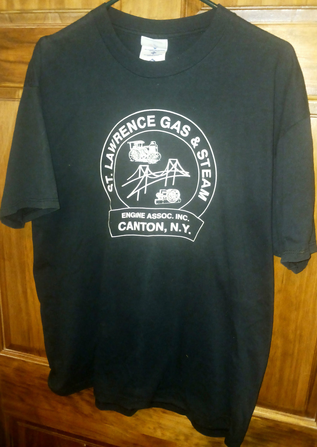 St Lawrence Gas & Steam Engine Association Canton New York Vintage T-Shirt Men's Size XL Jerzees Made in USA