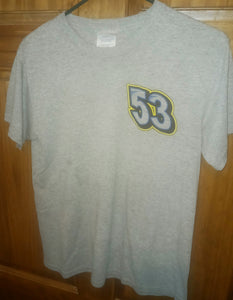 Shawn Donath 53 360 Sprint Car Team Grey T-Shirt Adults Size Small Upstate New York