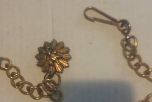 Fashion Gold Tone Chunky Chain Necklace Royal Lion Fleur de Lis Pendant