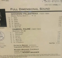 Load image into Gallery viewer, Roger Wagner Chorale Palestrina Faure Requiem Vintage CD 1999 EMI Classics Mono 1951 1953
