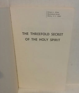 James H. McConkey The Three Fold Secret of the Holy Spirit Paperback Book Moody Press 33-407