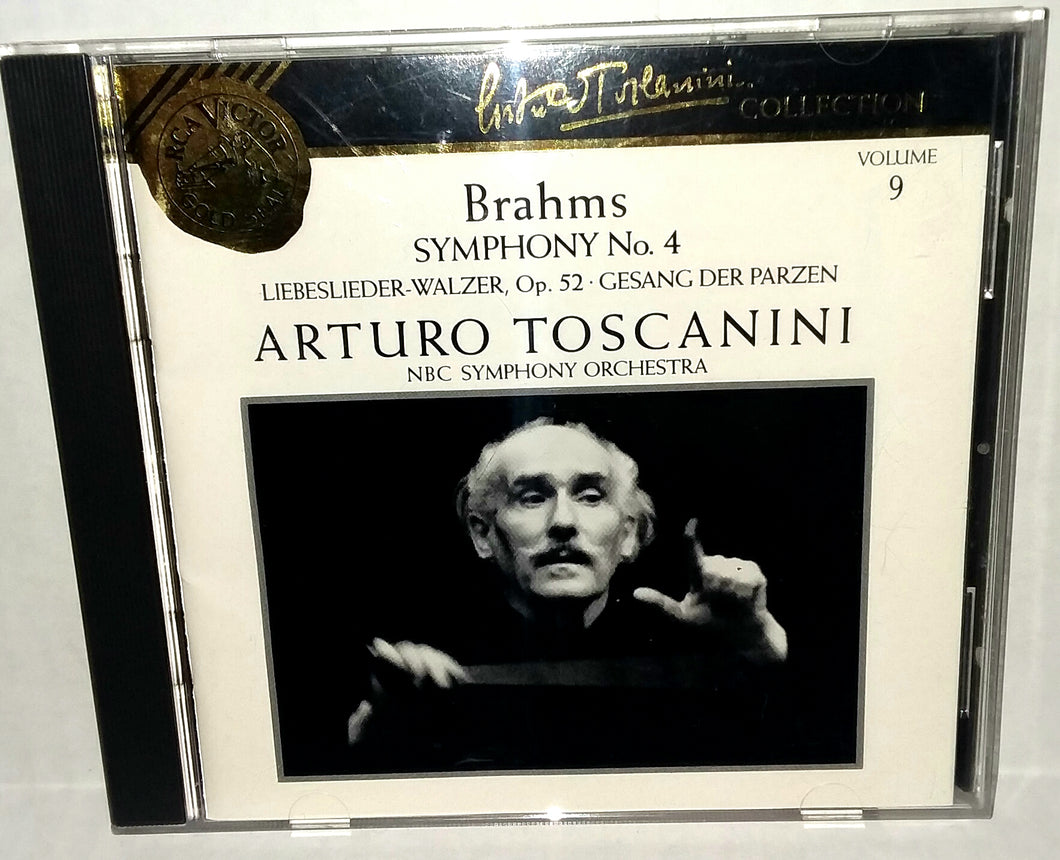 Arturo Toscanini Brahms Symphony Number 4 CD RCA Volume 9 Vintage 1990