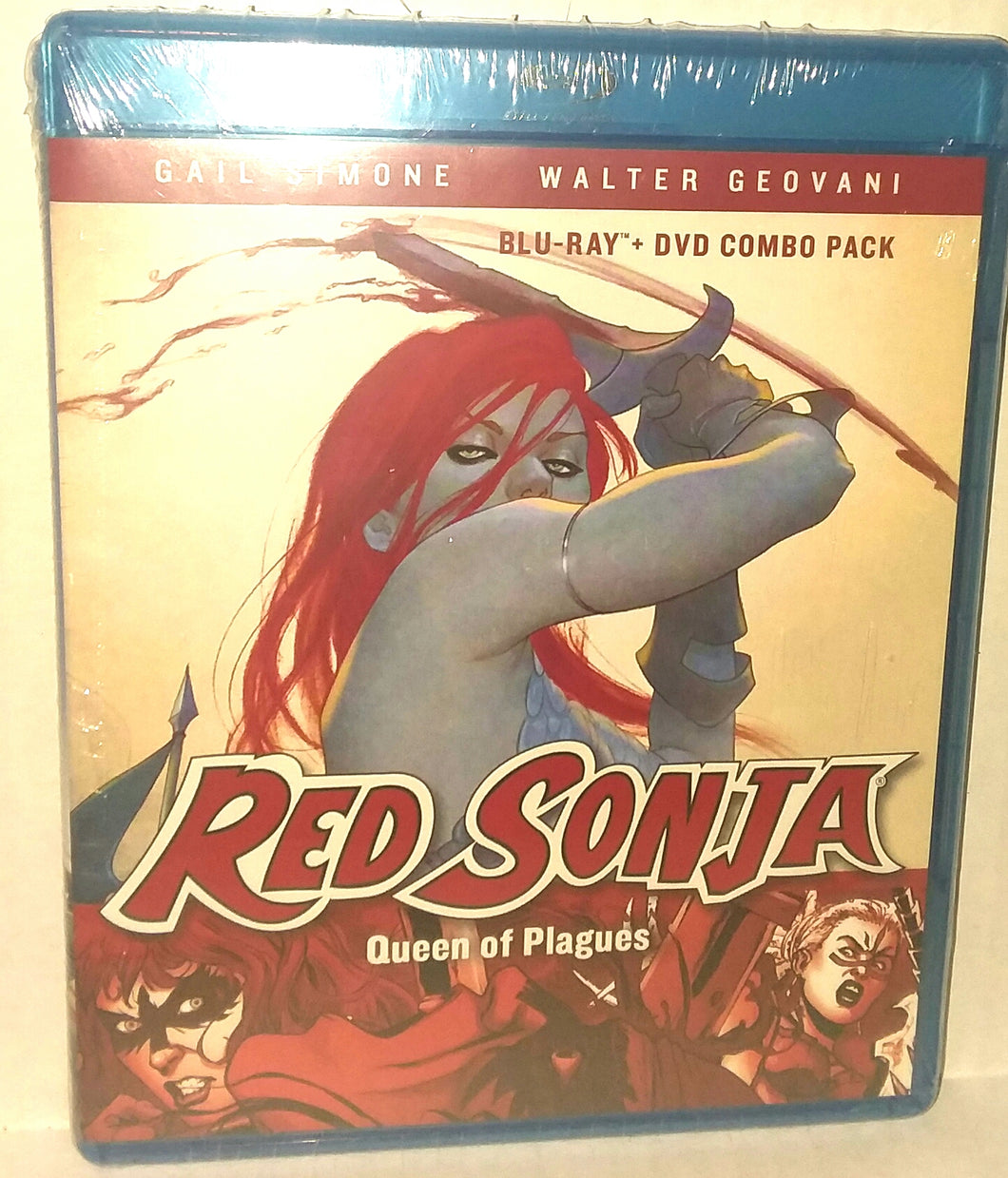 Red Sonja Queen of Plagues Blu-ray Disc NWT New Animation Movie 2016 Shout Factory