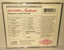 Load image into Gallery viewer, Paco Pena Azahara CD Vintage 1988 Nimbus Records Flamenco Guitar Recital
