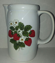 Load image into Gallery viewer, Nelson McCoy Strawberry Country Vintage Pitcher NWOT New in Original Box 32 Ounces MPN 1429 3239
