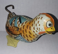 Load image into Gallery viewer, Vintage Tin Chicken Wind Up Key Walking Toy Good Working Condition
