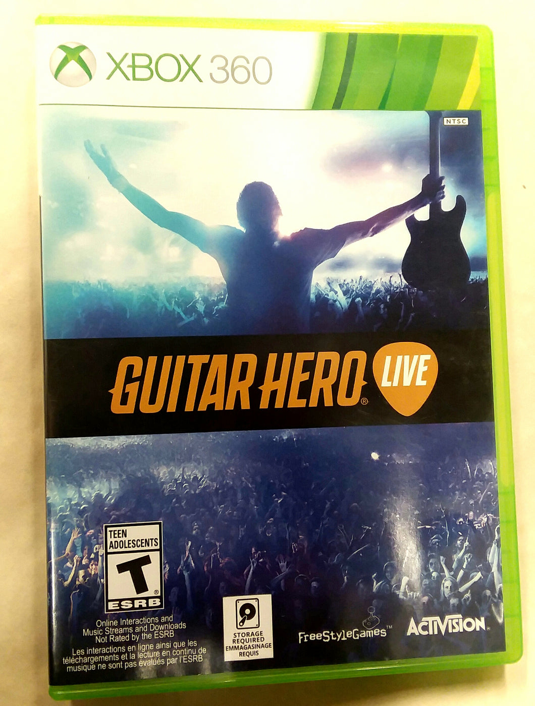 XBOX 360 Replacement Game Case for Guitar Hero Live No Game Included