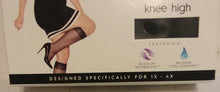 Load image into Gallery viewer, Hanes Curvy Comfort Plus Size 1X - 4X Knee Highs NWT New 4 Pairs Off Black 82315 RNB
