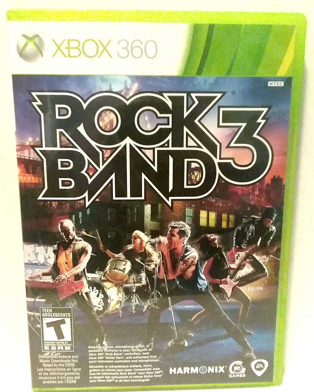 XBOX 360 Rock Band 3 Empty Storage Case No Game Included