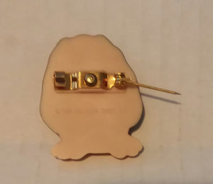 Hallmark Vintage Valentine's Day Dog Be Mine Heart Brooch Pin 1996 Plastic