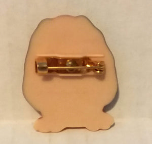 Hallmark Vintage Valentine's Day Dog Be Mine Heart Brooch Pin 1996 Plastic