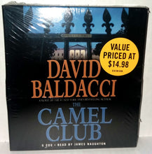 Load image into Gallery viewer, David Baldacci The Camel Club CD Audiobook 5 Discs NWOT New Read by James Naughton Abridged Version
