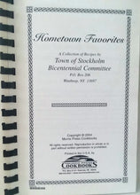 Load image into Gallery viewer, Hometown Favorites Cookbook 2004 Town of Stockholm NY Bicentennial Committee Morris Press
