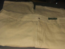 Load image into Gallery viewer, Orvis Tan Twill Pants Men&#39;s Size 42x32 Fishing Hiking Work Heavyweight

