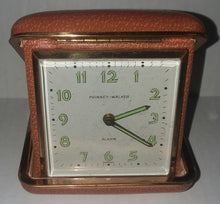 Load image into Gallery viewer, Phinney Walker Vintage Travel Alarm Clock Hardshell Case Germany Mid Century Modern 1950s
