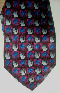 The Nature Conservancy African Elephant Vintage Men's Necktie NWT New Silk Hand Made