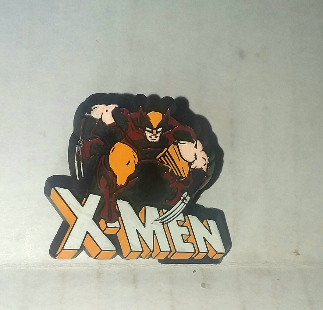 Wolverine X-Men Comic Book Theme Vintage Plastic Lapel Hat Pin