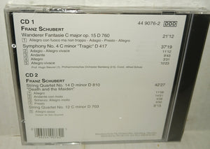Franz Schubert Symphony No. 4 abd Death and the Maiden CD NWOT New 2 CD Set Pilz Germany 44 9076-2