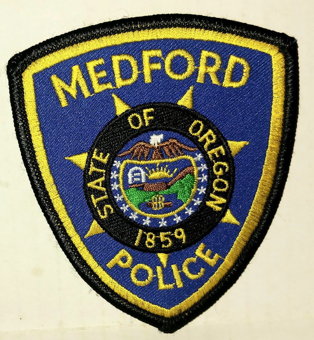 Medford Oregon Police Department Cloth Sew on Patch NWOT New Condition