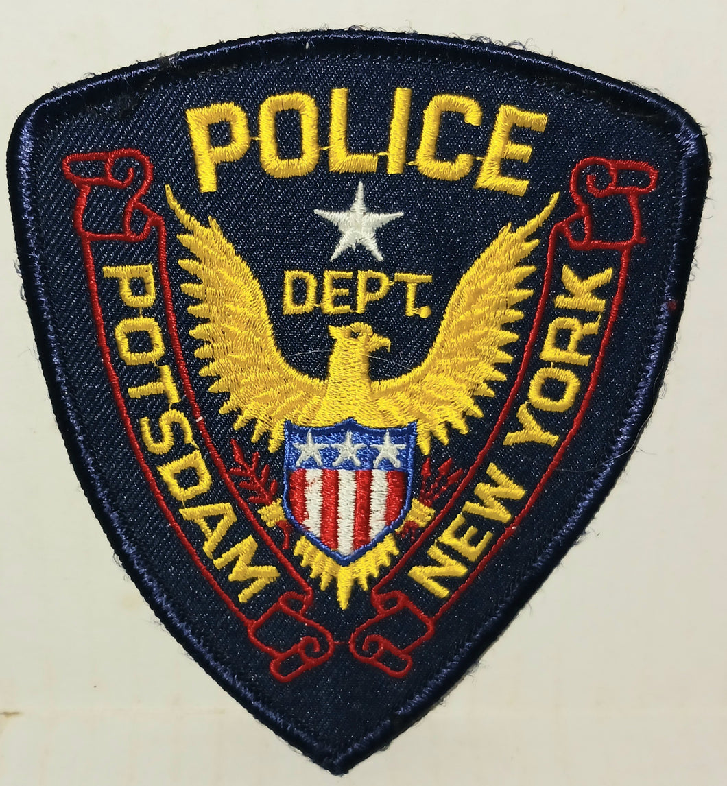 Potsdam New York Vintage Police Department Cloth Sew on Patch NWOT New Condition