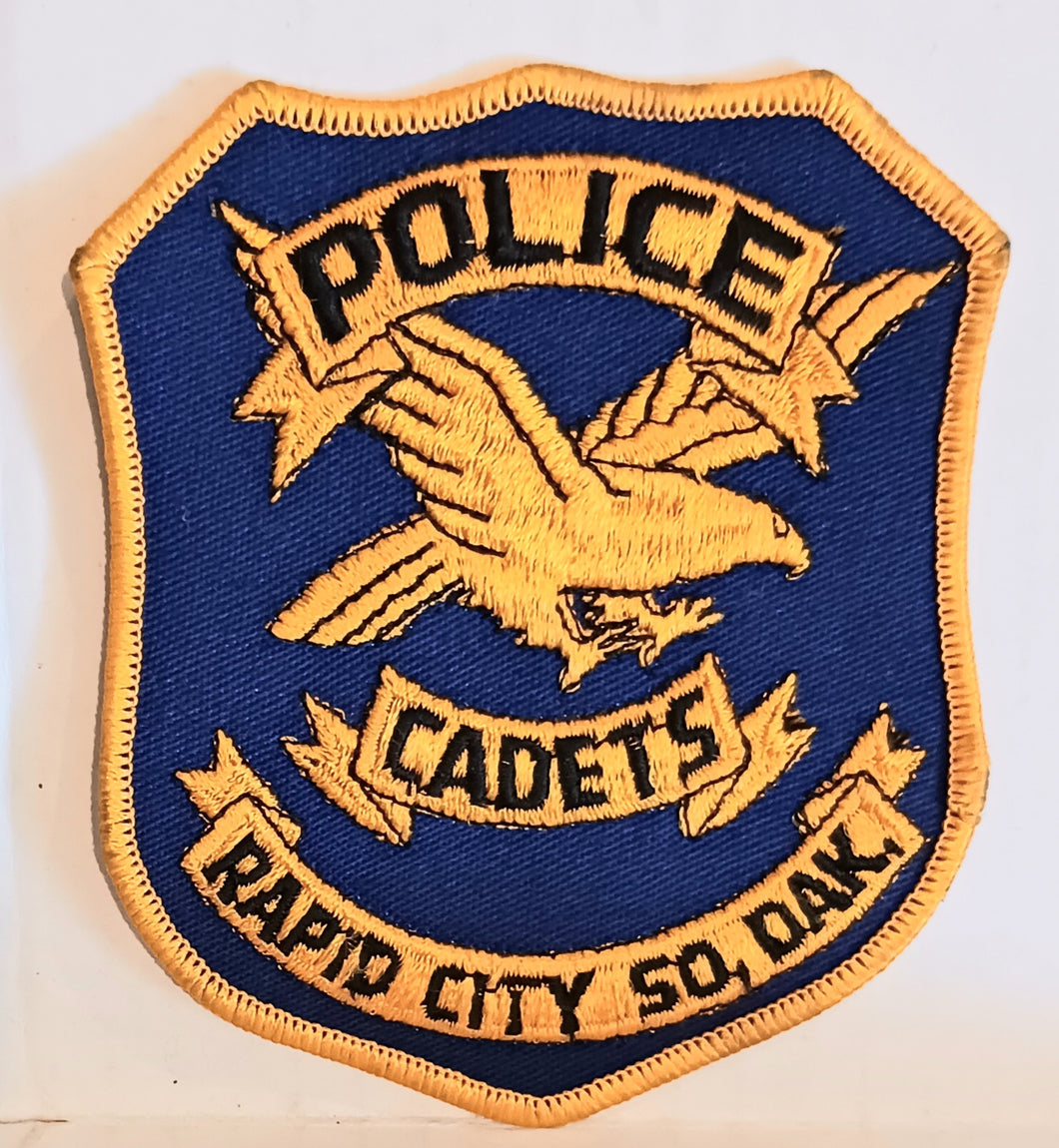 Police Cadets Rapid City South Dakota Vintage Cloth Sew on Patch