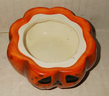 Load image into Gallery viewer, Vintage Ceramic Halloween Ghost Pumpkin Tealight Candle Box NWOT New Original Box
