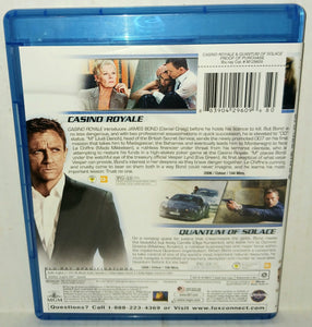 Daniel Craig James Bond 007 Casino Royale Quantum of Solace Blu-ray 2 Disc Set 2012 MGM