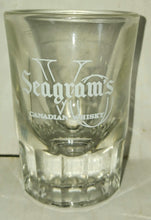 Load image into Gallery viewer, Segram&#39;s VO Canadian Whisky Vintage Shot Glass Heavyweight Glass Measuring Lines
