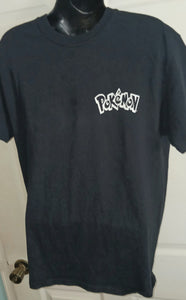 Pokemon Dragon Anime Graphic Print T-Shirt Men's Size Medium Black Short Sleeves