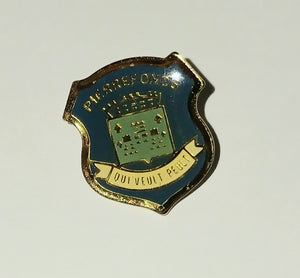 Pierrefonds City Canada Coat of Arms Vintage Lapel Pin Montreal Quebec