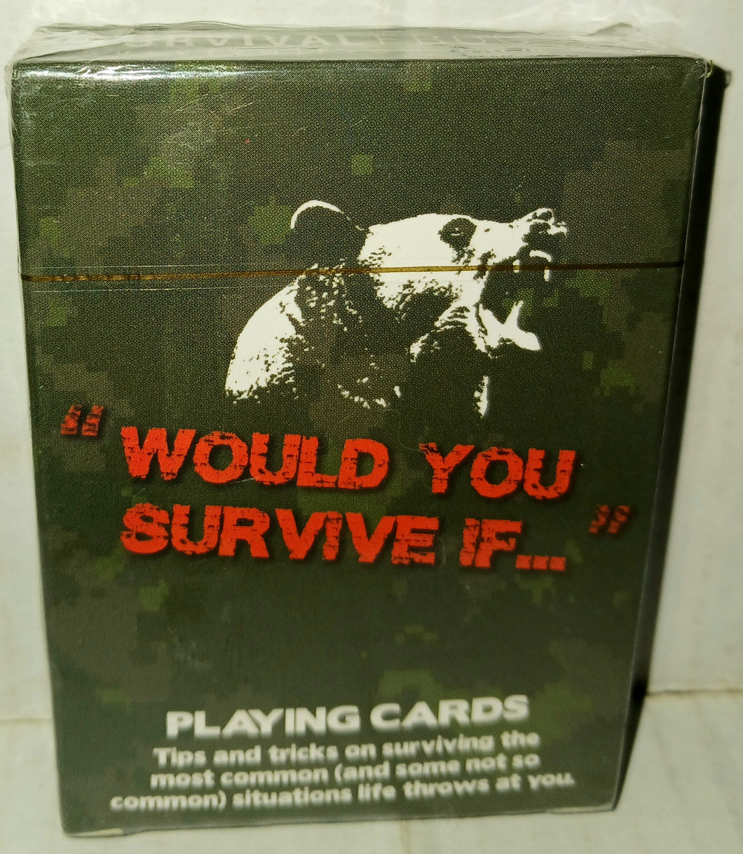 Survival Frog Would You Survive If Playing Cards Game NWT New