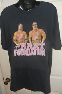 The Hart Foundation T-Shirt Men's Size Large WWF World Wrestling Federation