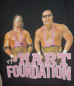 The Hart Foundation T-Shirt Men's Size Large WWF World Wrestling Federation