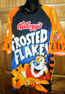 World Jerseys Kellogg's Frosted Flakes Cereal All Over Print Shirt 2006 Big Men's Size XXXL 3X