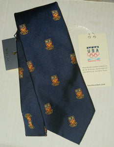 Ralph Lauren Polo Team USA 2010 Olympics Vancouver Canada Official Necktie NWT Brand New Silk Handmade in Italy