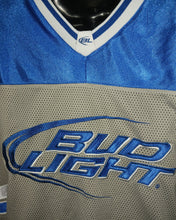 Load image into Gallery viewer, Bud Light Budweiser Beer Embriodery Sports Jersey Men&#39;s Size XL Officially Licensed Breweriana
