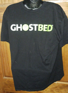 GhostBed Mattress Advertising Black T-Shirt Men's Size Large