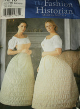 Load image into Gallery viewer, Simplicity Vintage Sewing Pattern NWT New Uncut 7216 Martha McCain The Fashion Historian Misses Crinoline Hoopskirt Size HH 6 8 10 12 2002
