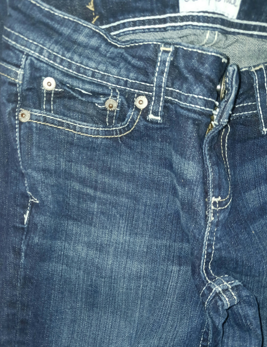 Aeropostale Misses Chelsea Bootcut Blue Denim Jeans Size 0 Short Petites