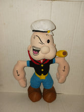 Load image into Gallery viewer, Vintage Popeye the Sailor Man Cartoon Plush Doll 1999 Stuffins Officially Licensed
