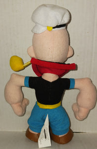 Vintage Popeye the Sailor Man Cartoon Plush Doll 1999 Stuffins Officially Licensed